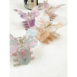 Marble Tortoise Acrylic Butterfly Hair Claw Clip