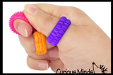 1 Silicone Textured Sensory Ring - Soft Silicone Fidget Ring