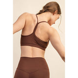RECYCLED BUTTER Y BACK BRA TOP