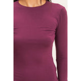 Crew Neck Long Sleeve Top