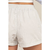 Mid Waist Nylon Shorts