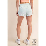 RECYCLED ACTIVE SHORT WITH MESH: Soft Mint / S-M-L-XL(2-2-2-2)