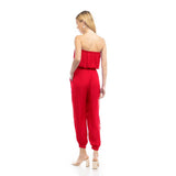 Strapless Elastic Banded Jumpsuit