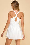Motion Crisscross Racerback Strap Design Dress