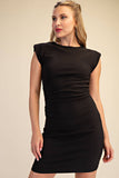 Ruched Fitted Mini Dress