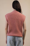 12W3391N-Soft Knit Sweater Vest Top