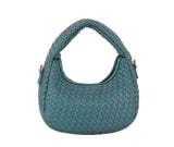 Petite woven hobo crossbody bag