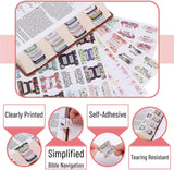 Floral Bible Tabs Set - 121 Pieces