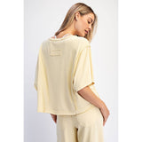 MINERAL WASHED BOXY TOP