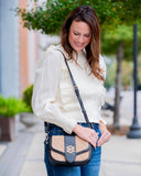 Griffin Crossbody Bag Latte Black