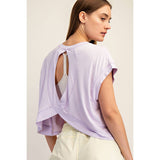 VISCOSE MODAL OPEN BACK TOP