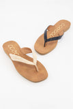 SIA MINIMAL STRAP DESIGN FLIP FLOP THONG SANDALS-A