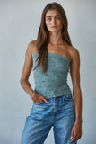 S1241A | Knit Modal Nylon Spandex Seamless Jacquard Tube Top