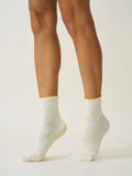 Mini Bow Petal Grip Sock [Butter], Pilates Socks