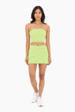 GREEN - A-Line Side Slit Tennis Skort