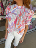 Mary Ann Abstract Blouse
