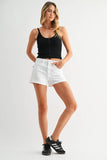 White Classic Hem Short
