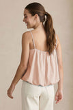 Billowy Cami Top With Bubble Hem