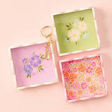 Scallop Trinket Tray-Secret Garden Pink