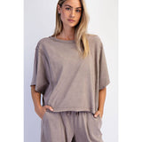 MINERAL WASHED BOXY TOP