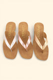 SIA MINIMAL STRAP DESIGN FLIP FLOP THONG SANDALS-A
