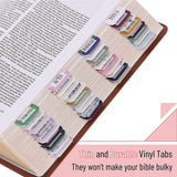 Floral Bible Tabs Set - 121 Pieces