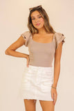 Spring Ruffle Tiered Sweater Top