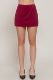 Scuba Knit Mini Skirt W/ Inner Pants