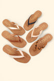 SIA MINIMAL STRAP DESIGN FLIP FLOP THONG SANDALS-A