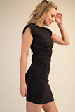 Ruched Fitted Mini Dress