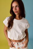 PT17889 Emma Loose Fit Bubble Hem Top
