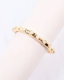 Kennedy Pearl Stretch Bracelet Gold