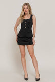 Scuba Knit Mini Skirt W/ Inner Pants