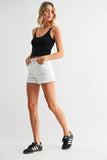 White Classic Hem Short