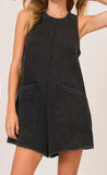 Charcoal Mandy Short Romper