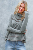 HOODIE LONG SLEEVE THUMBHOLE FRENCH TERRY TOP