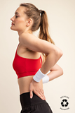 RECYCLED BUTTER CROSSBACK BRA TOP