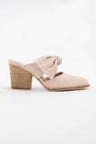 KEIRA BIG BOW DECOR CUT-OUT DESIGN MULE HEEL