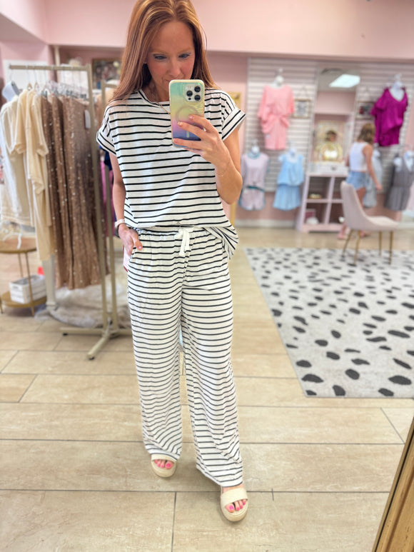 Striped Casual Pants