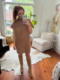 Deep Camel Sweater Dress