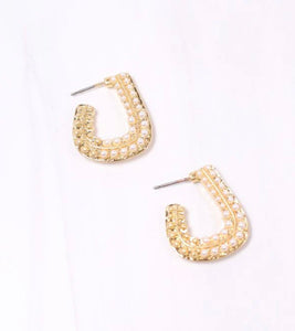 Smythe Pearl Hoop Earrings