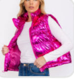 Metallic Macey Puffer Vest