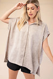 Grey Collared Button Down