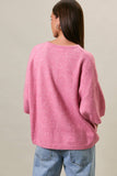 SHORT SLEEVE CREW NECK SWEATER LIGHTWEIGHT CARDIGAN
