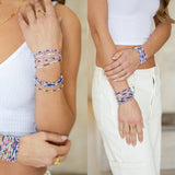 Assorted 2mm Stretch Seed Bead Bracelets