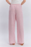 CASUAL PANTS WITH DELICATE RIBBON TRIM