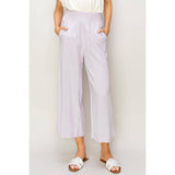 Linen High Waist Wide Leg Trousers