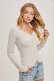 BUTTON DOWN LACE TRIMMED KNIT CARDIGAN