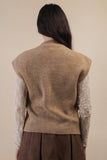 12W3391N-Soft Knit Sweater Vest Top