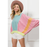 STRIPE MIXED AND MATCH LOOSE FIT TOP